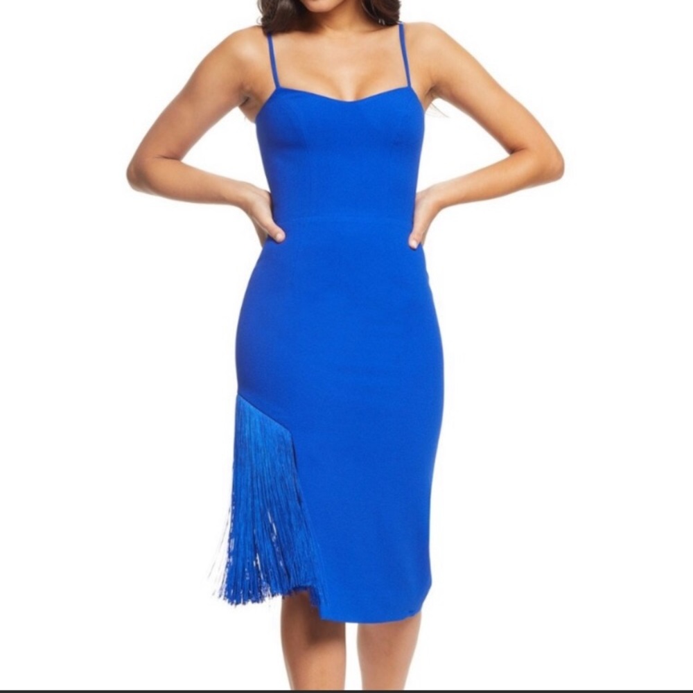 Beautiful bright royal blue cocktail dress - never been worn / with tags